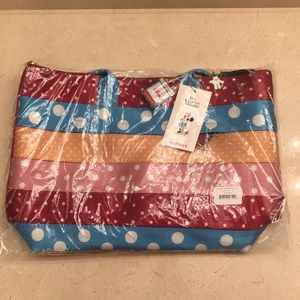 Disney Harvey Medium Streamline Tote NWT Minnie Dots print